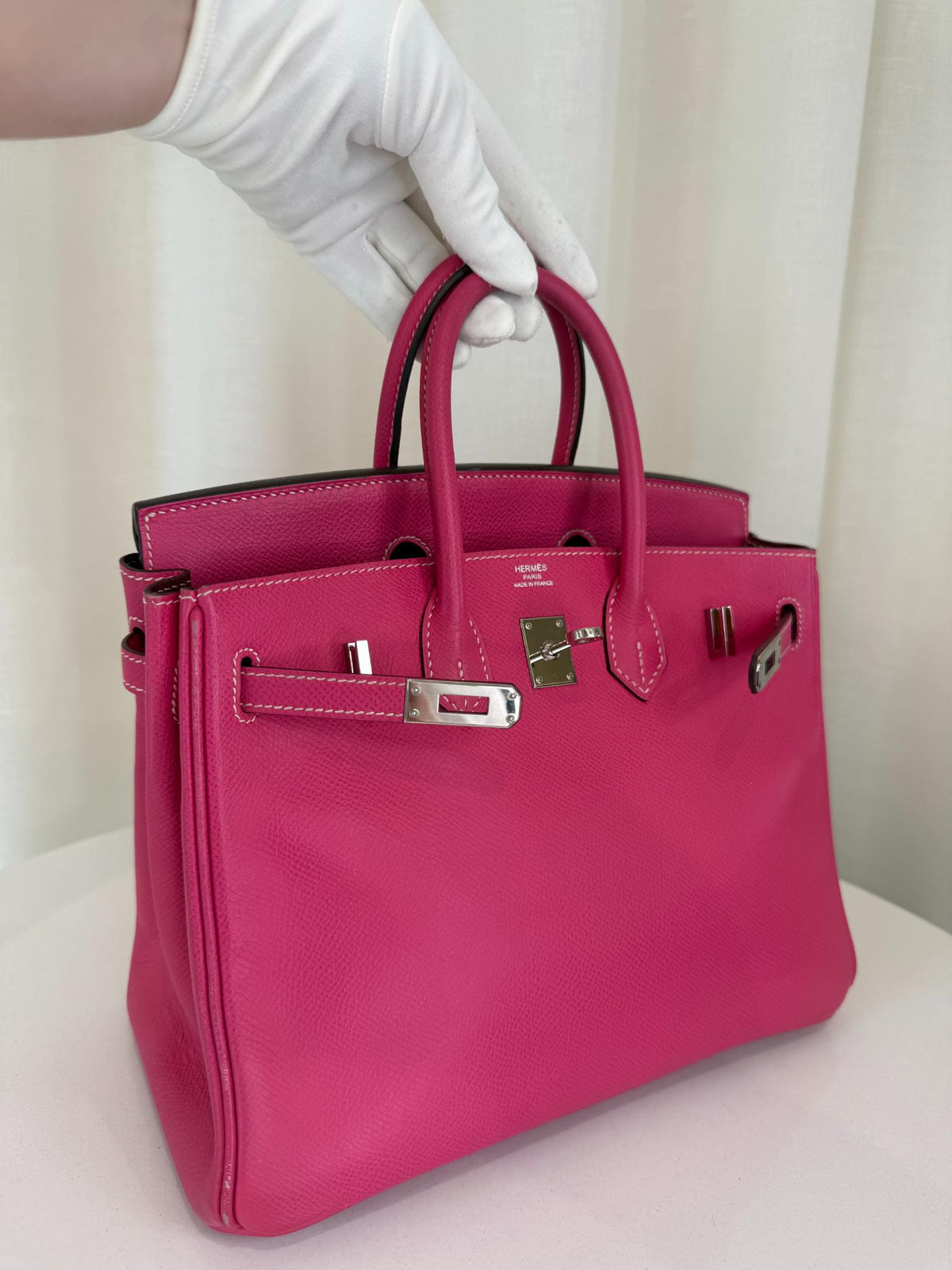 Hermès Ultra-Rare Birkin 25 Candy Rose Tyrien/Rubis Epsom PHW