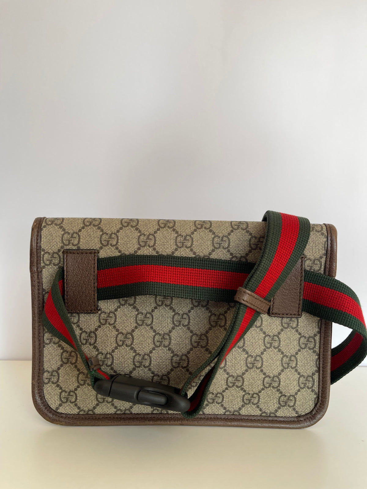 Gucci GG Supreme Web Sherry Line Neo Vintage Waist Bag