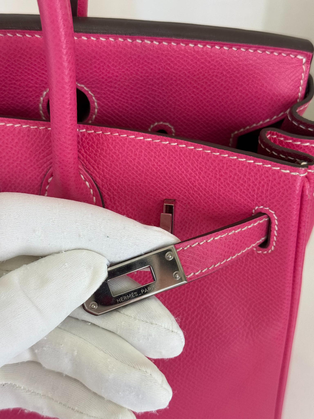 Hermès Ultra-Rare Birkin 25 Candy Rose Tyrien/Rubis Epsom PHW