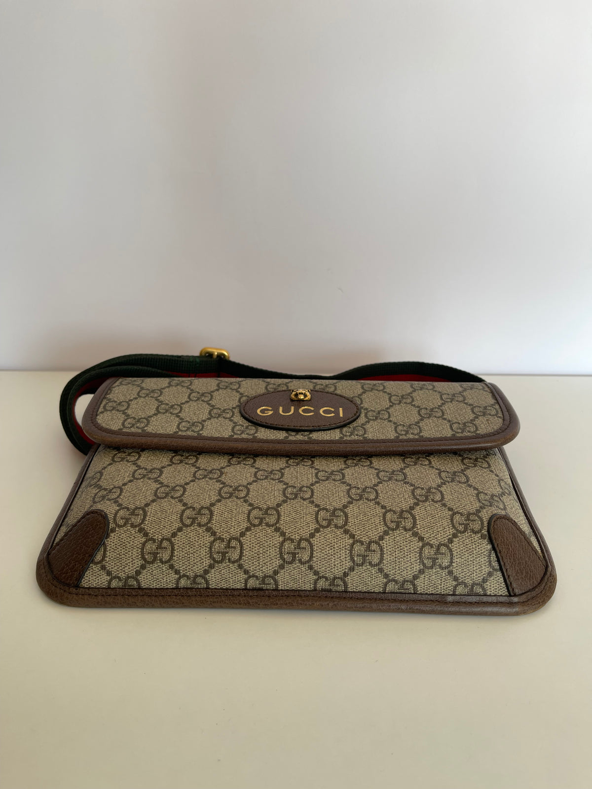 Gucci GG Supreme Web Sherry Line Neo Vintage Waist Bag
