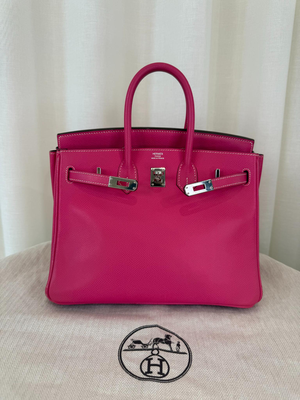 Hermès Ultra-Rare Birkin 25 Candy Rose Tyrien/Rubis Epsom PHW