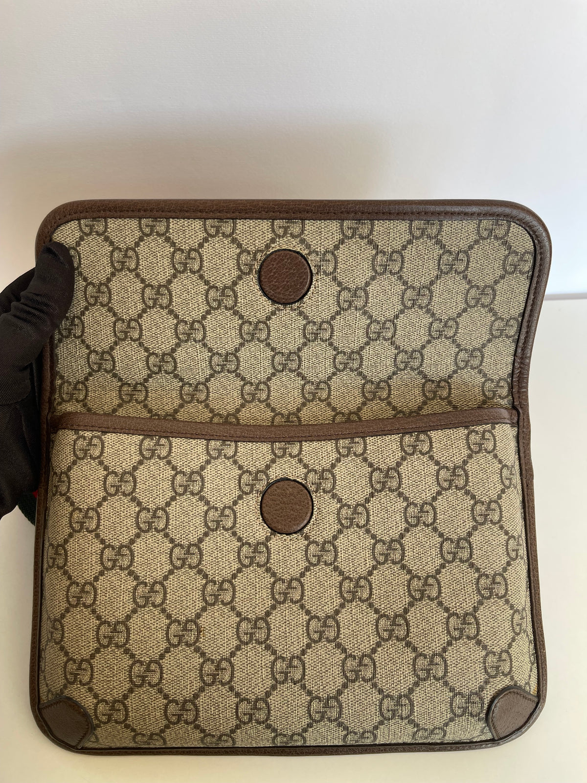 Gucci GG Supreme Web Sherry Line Neo Vintage Waist Bag
