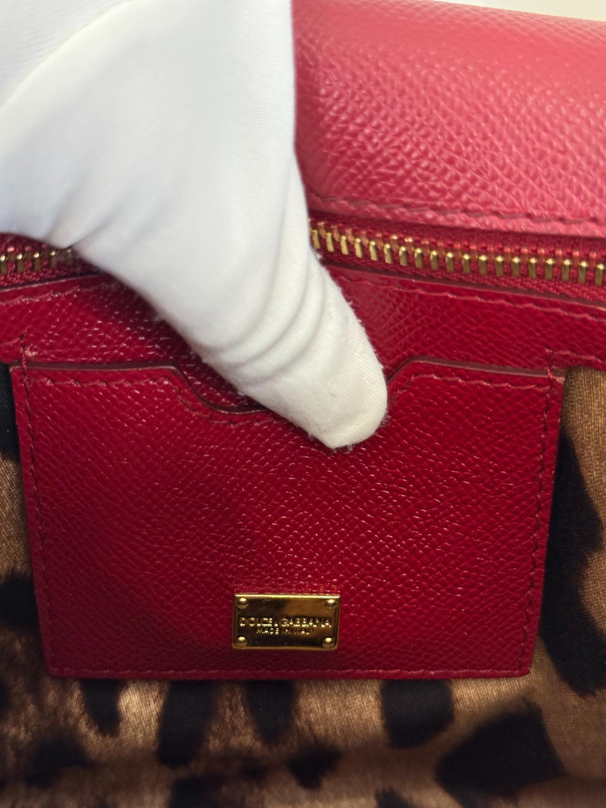 Dolce Gabbana Medium Miss Sicily Burgundy Dauphine Calfskin Handbag