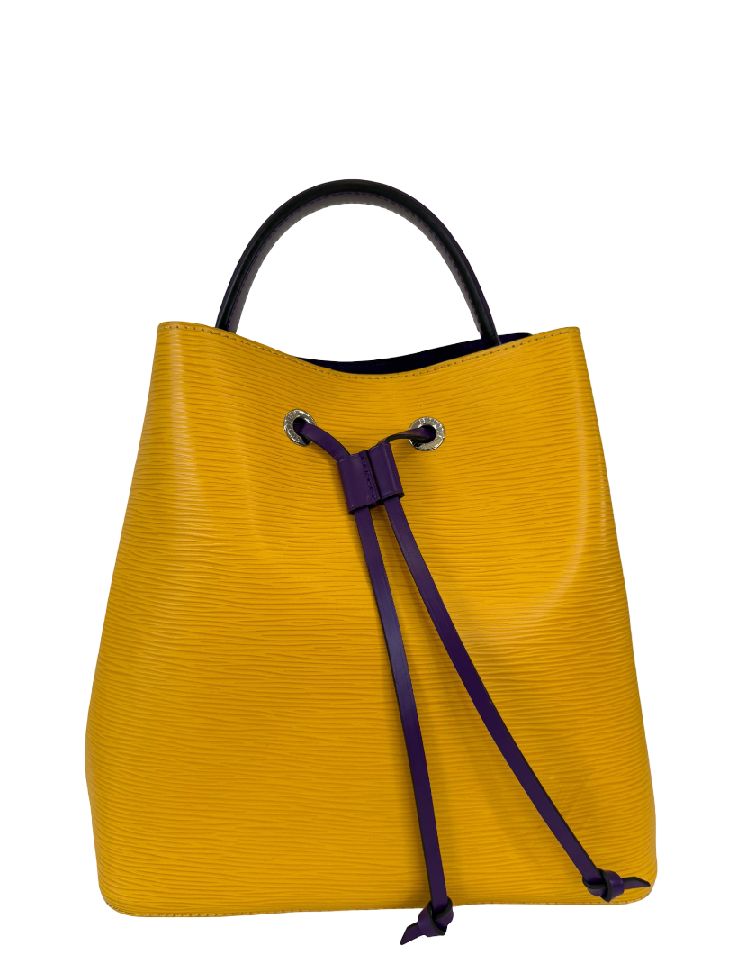 Louis Vuitton Citron/Violet Epi Leather NeoNoe MM Bag