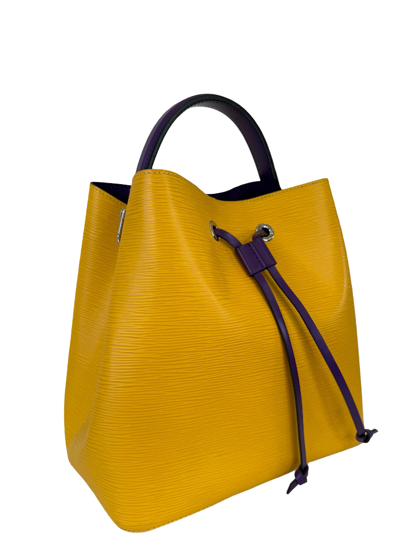 Louis Vuitton Citron/Violet Epi Leather NeoNoe MM Bag