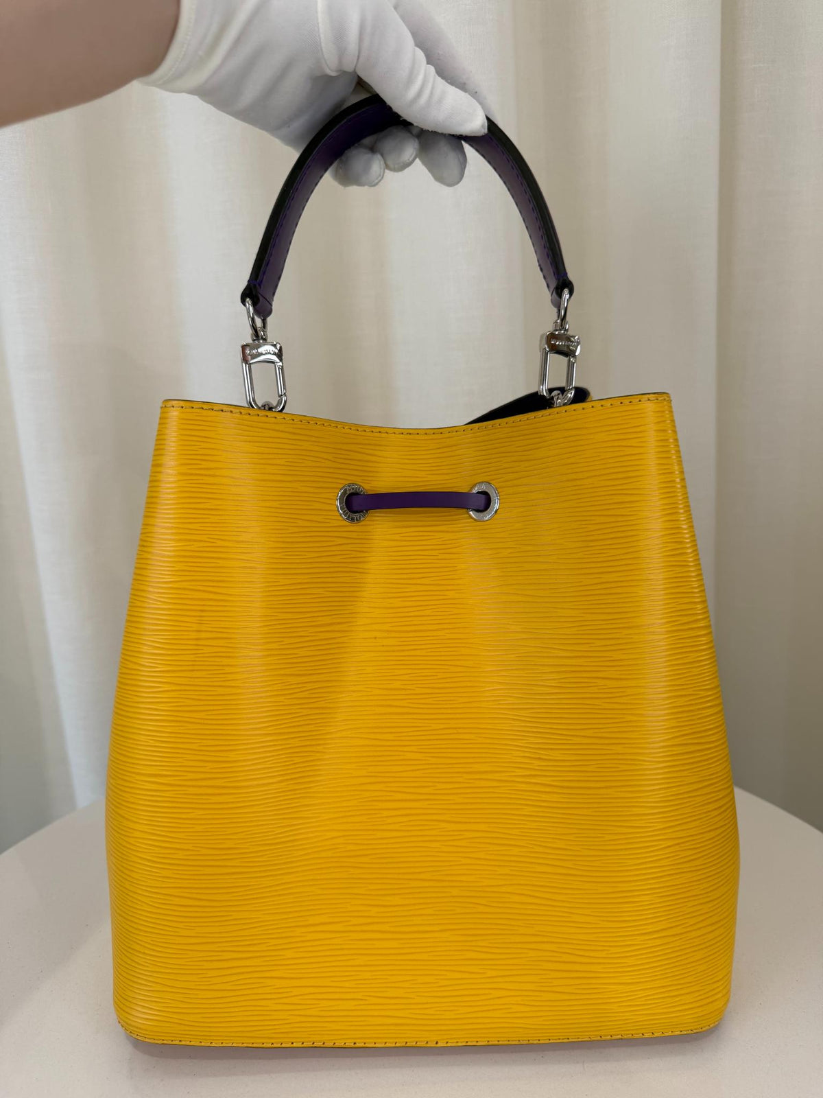 Louis Vuitton Citron/Violet Epi Leather NeoNoe MM Bag