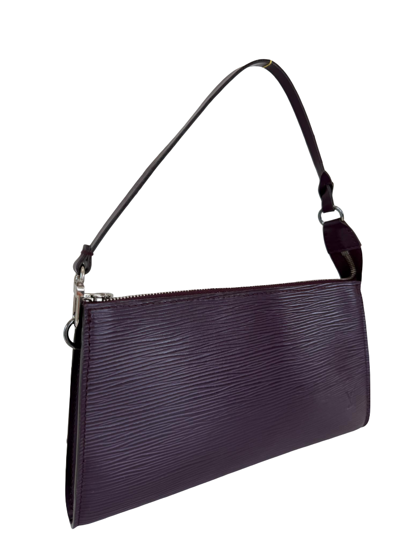 Louis Vuitton Purple Epi Leather Pochette Accessoires
