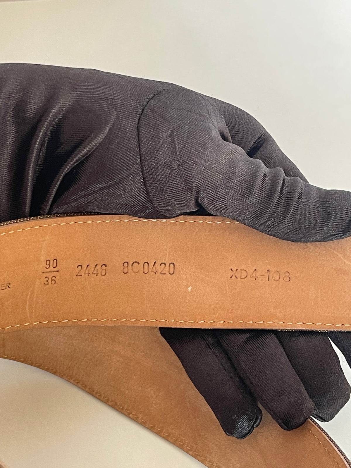 Fendi Zucca Canvas Logo Buckle Belt 90x36