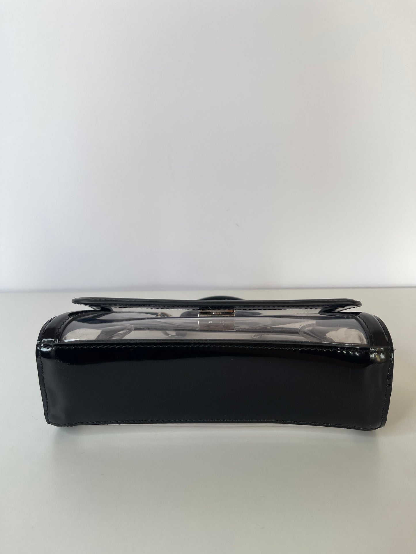 Dolce Gabbana Kim Small PVC Sicily Bag Transparent Black