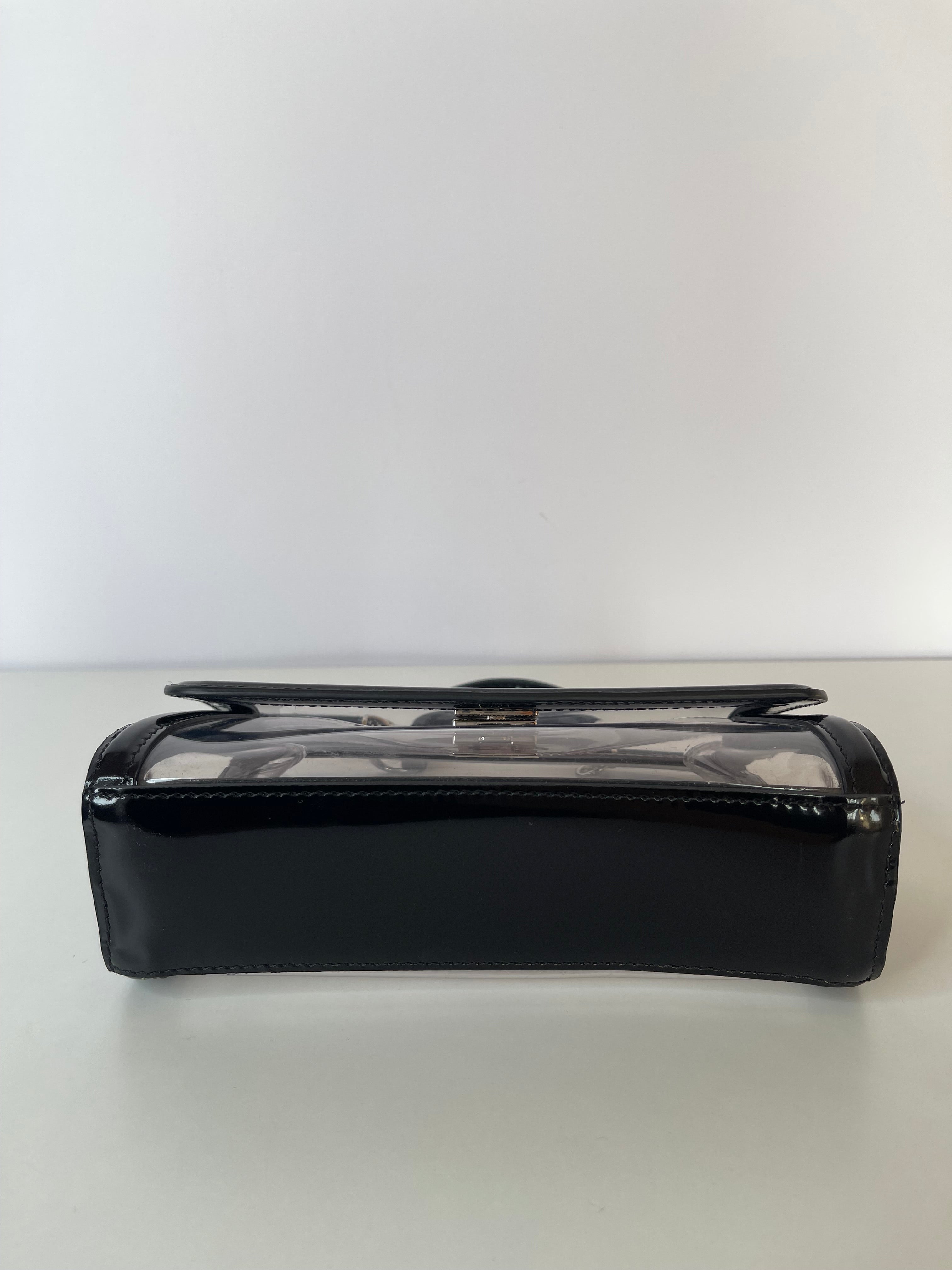 Dolce Gabbana Kim Small PVC Sicily Bag Transparent Black