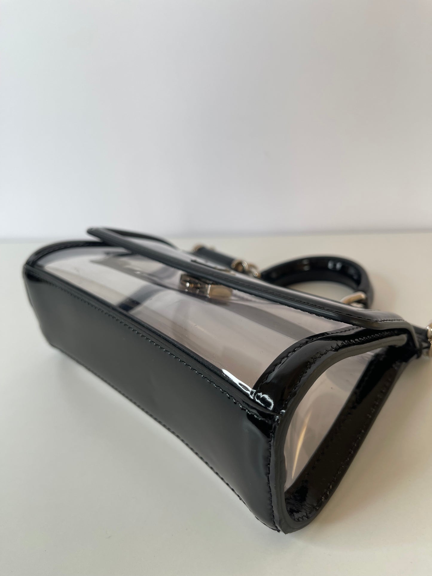 Dolce Gabbana Kim Small PVC Sicily Bag Transparent Black
