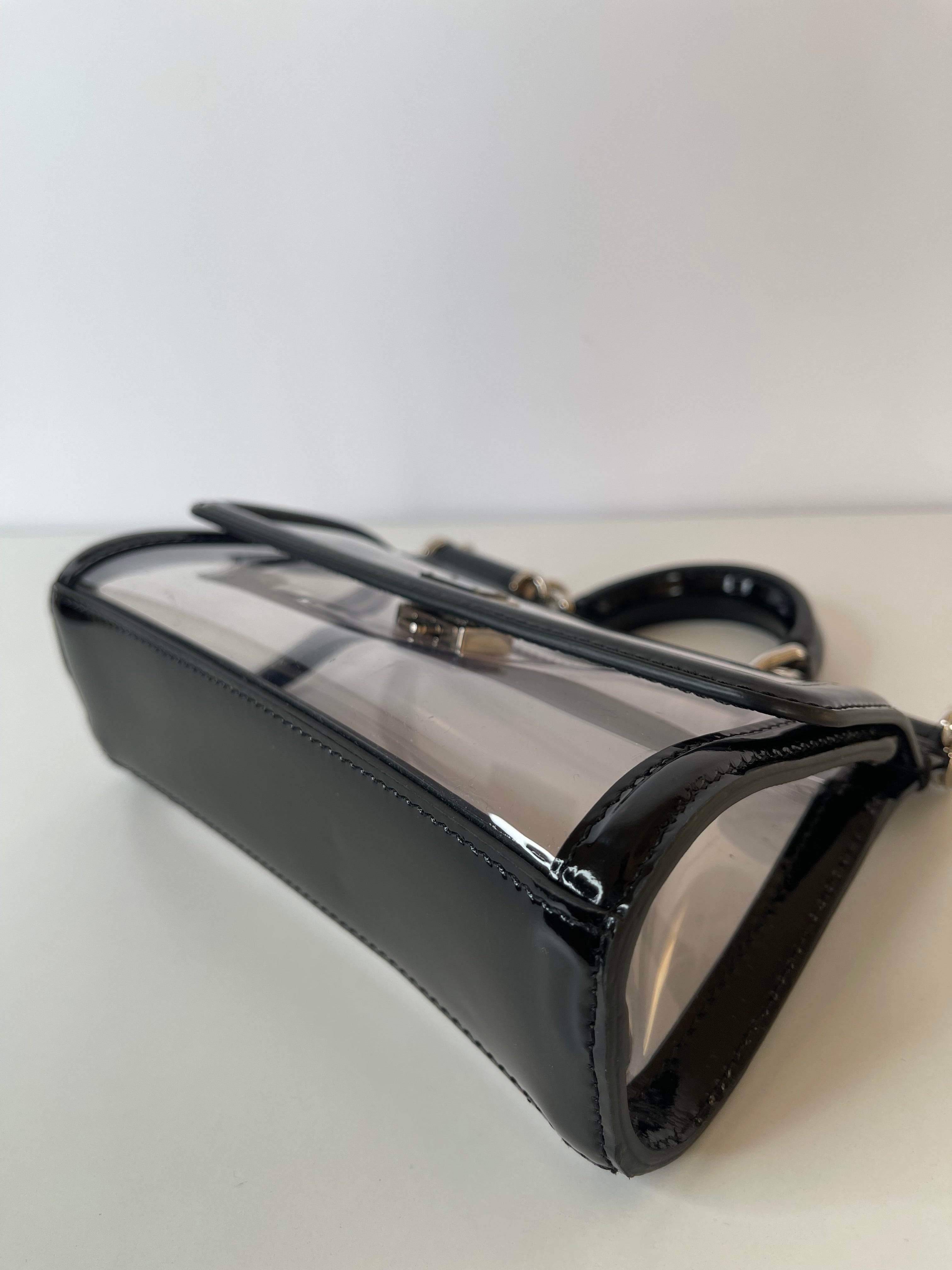 Dolce Gabbana Kim Small PVC Sicily Bag Transparent Black