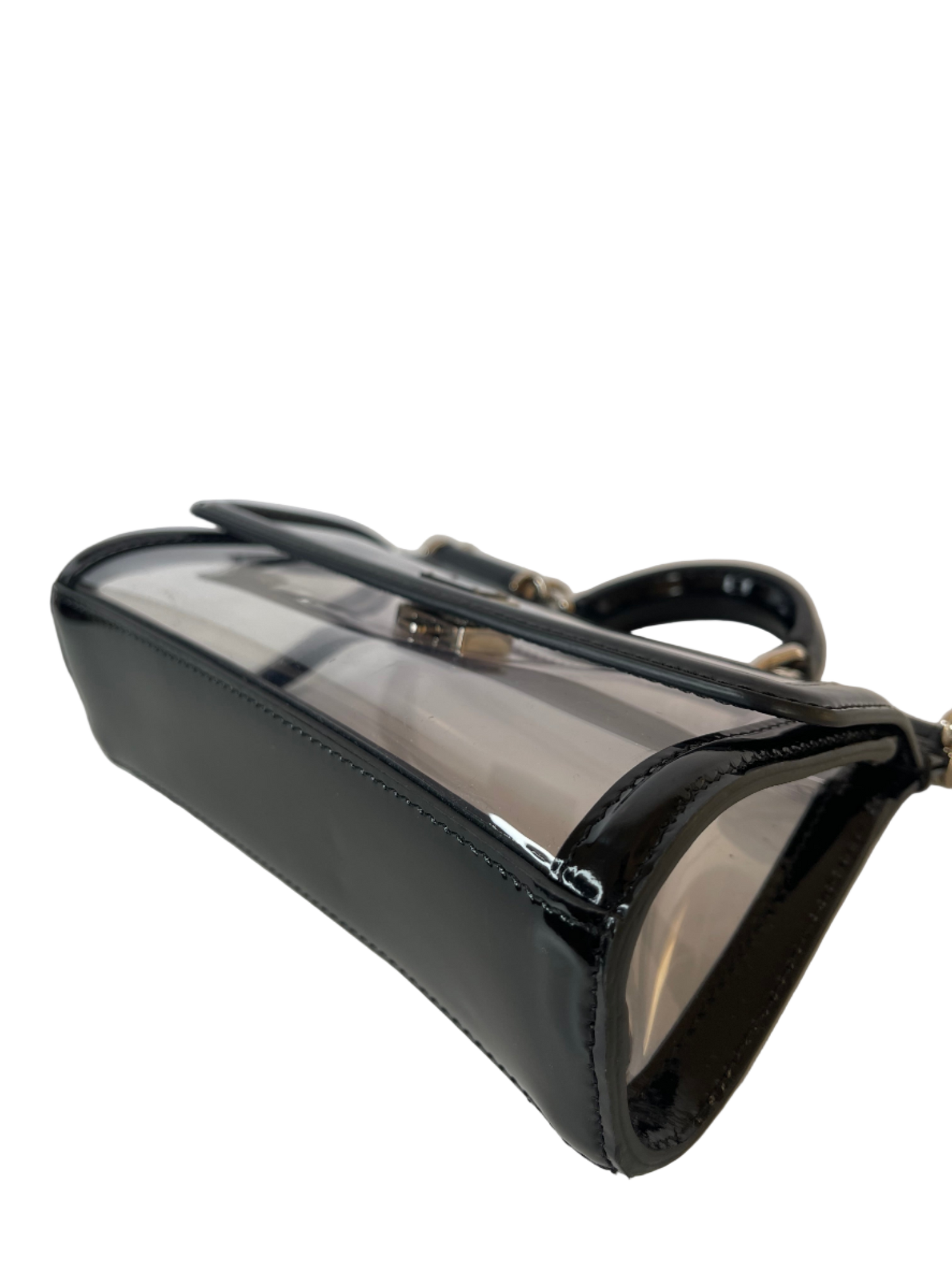 Dolce Gabbana Kim Small PVC Sicily Bag Transparent Black