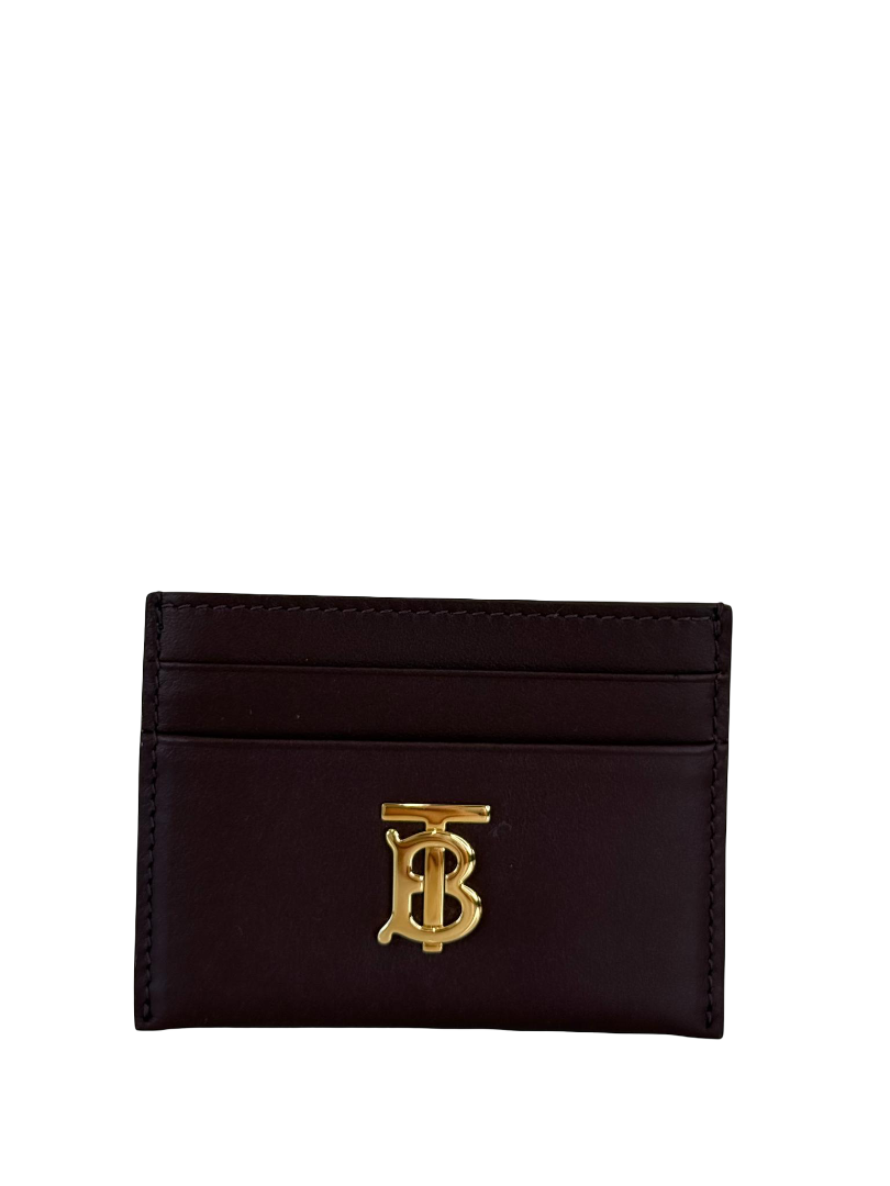 Burberry Monogram TB Dark Purple Card Case