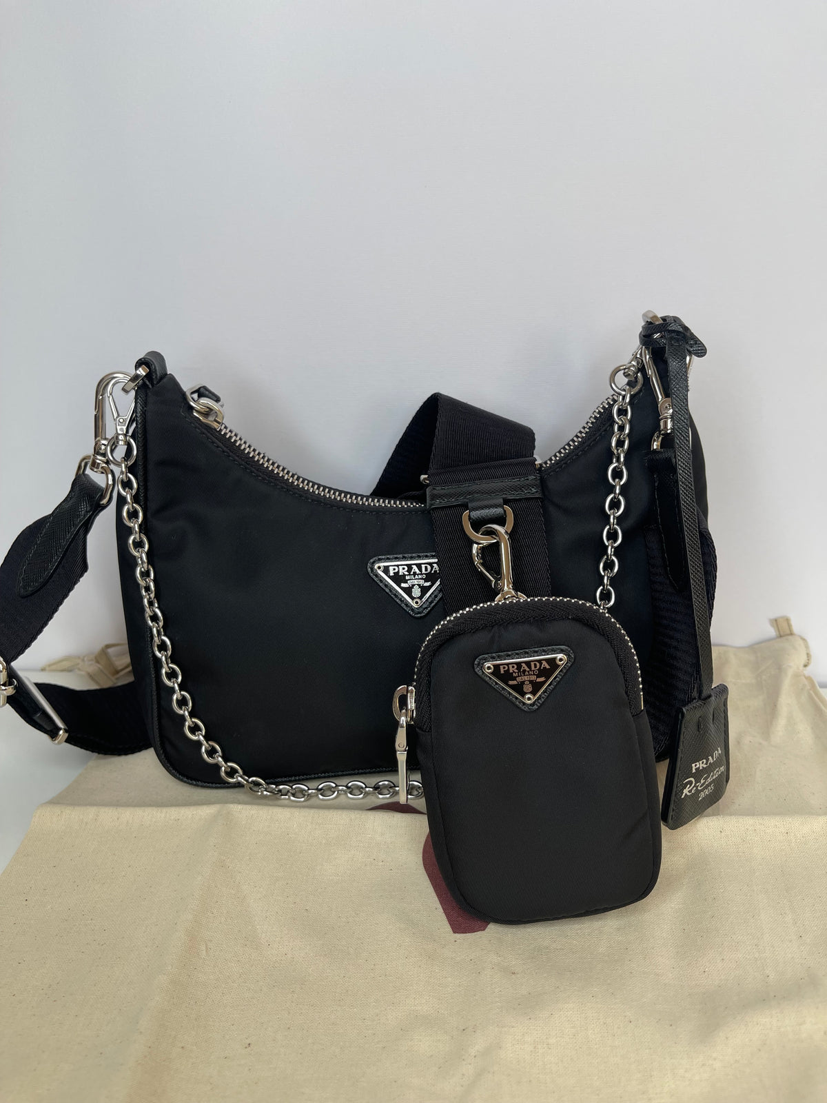 Prada Re-Edition 2005 Shoulder Bag Black Re-Nylon