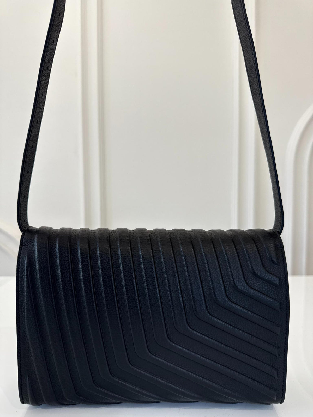 Balenciaga Men’s Black Car Flap Crossbody Bag