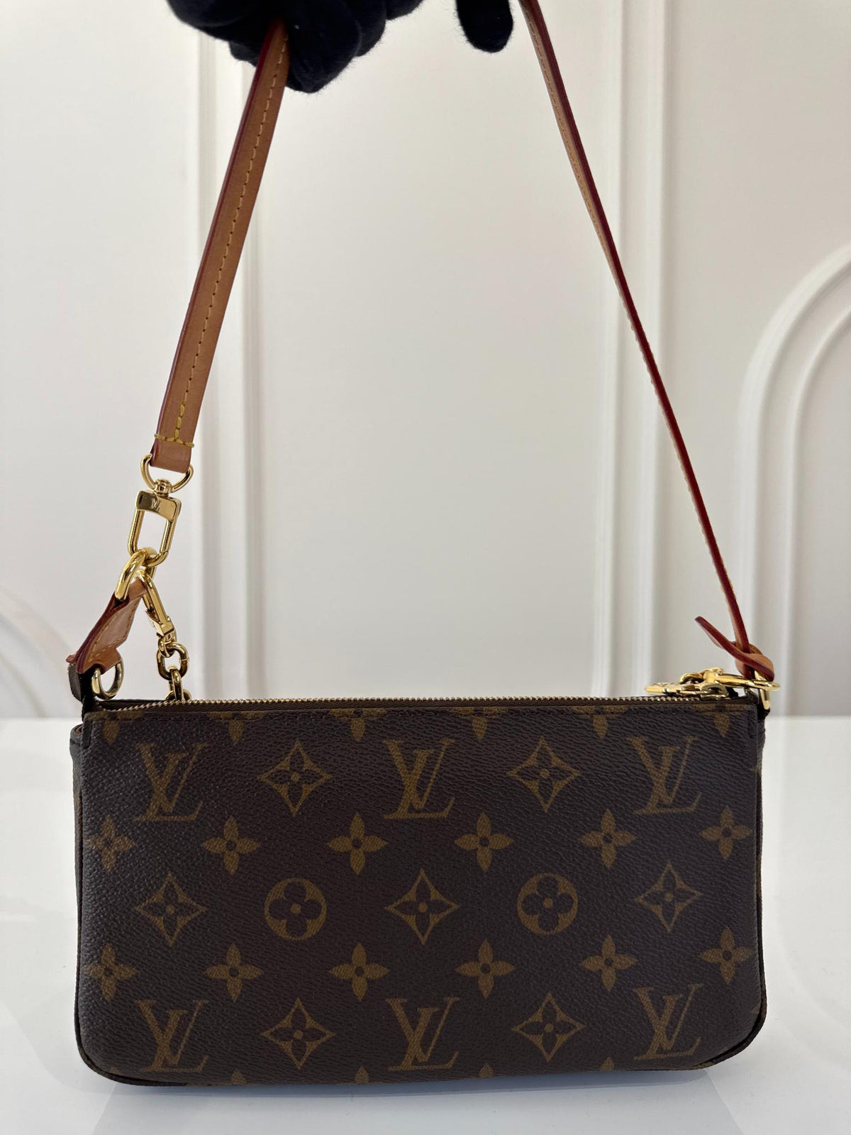 Louis Vuitton Pochette Accessories Strap/Chain Monogram Canvas