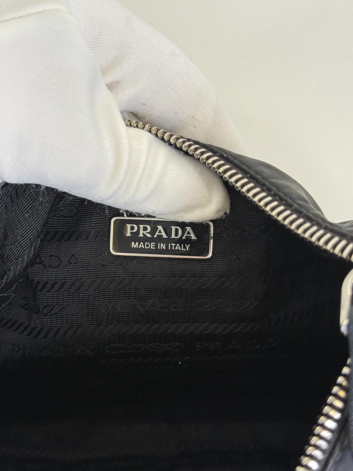 Prada Nylon Sequin Embellished Polka Dot Re-Edition 2005 Multi-Pochette