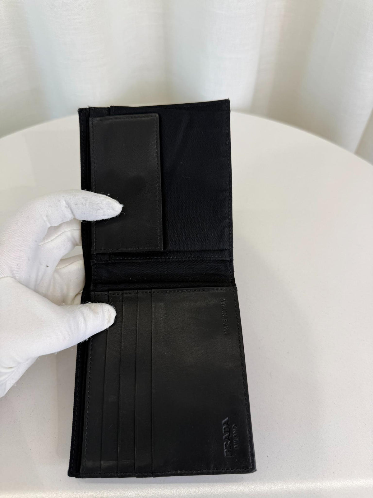 Prada Black Nylon Men's Wallet