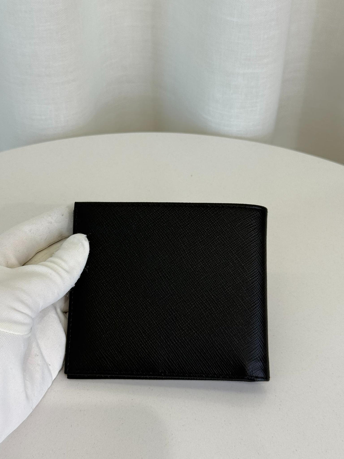 Prada Black Saffiano Leather Wallet