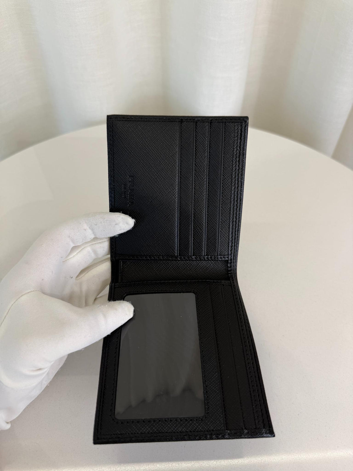 Prada Black Saffiano Leather Wallet