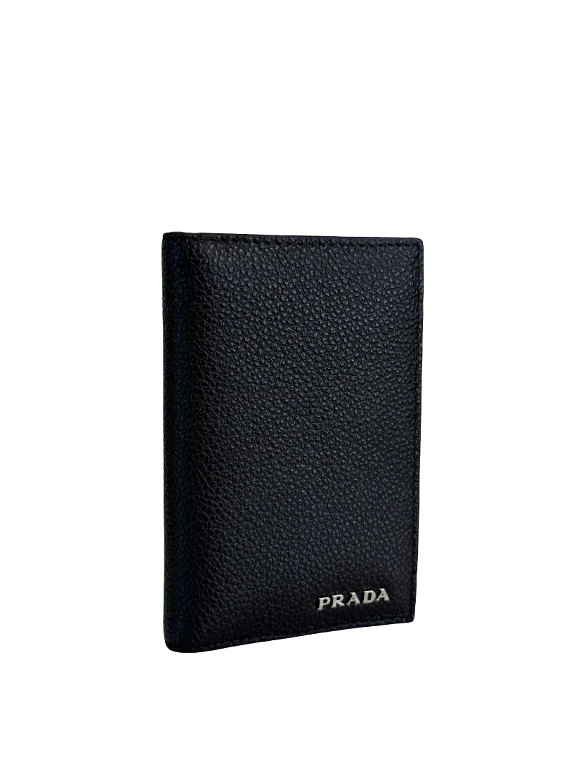 Prada Black Saffiano Leather Card Holder