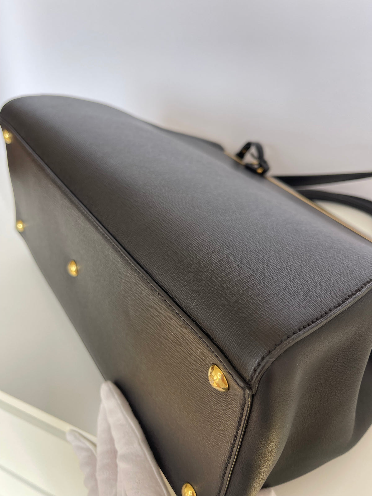 Fendi Black Leather Medium 2Jours Tote