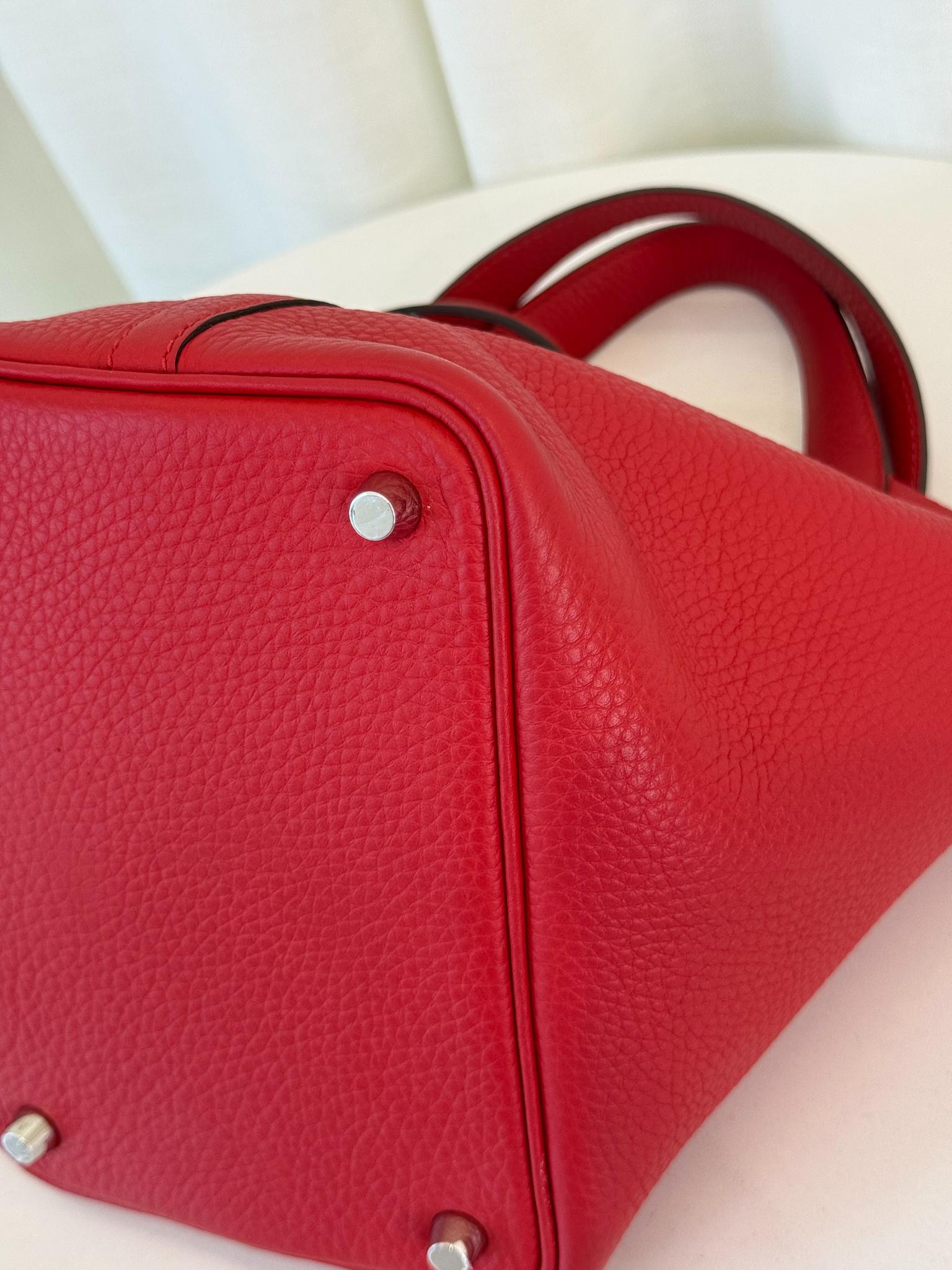 Hermès Picotin Lock 18 Taurillon Clemence Rouge de Coeur