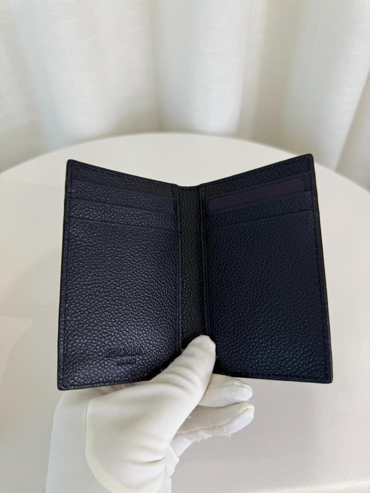 Prada Black Saffiano Leather Card Holder