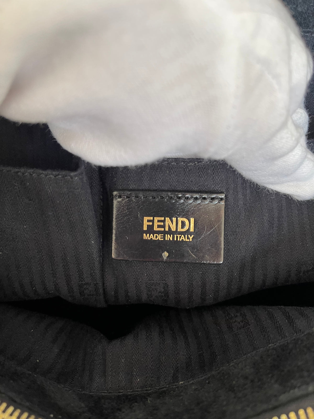 Fendi Black Leather Medium 2Jours Tote