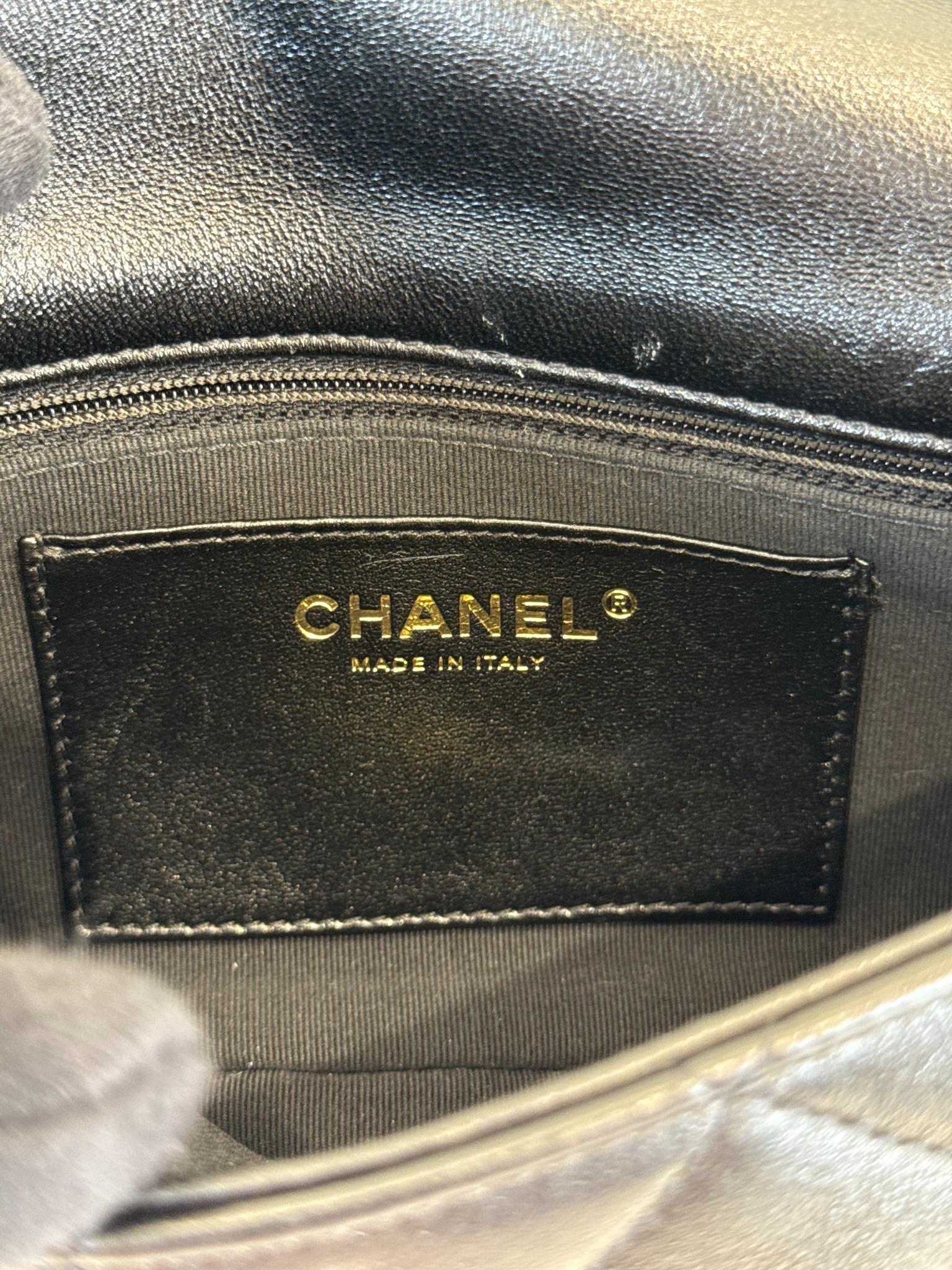 Chanel Small Funky Town Black Lambskin Shoulder Bag