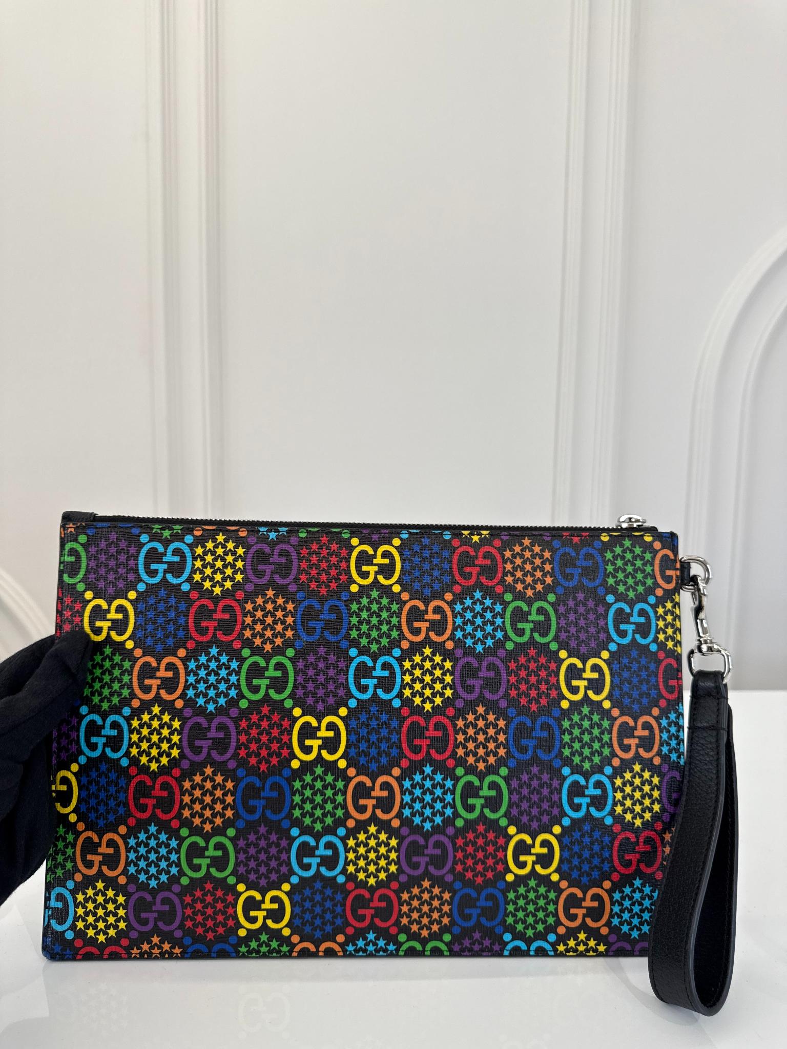 Gucci Multicolor GG Psychedelic Zip Pouch