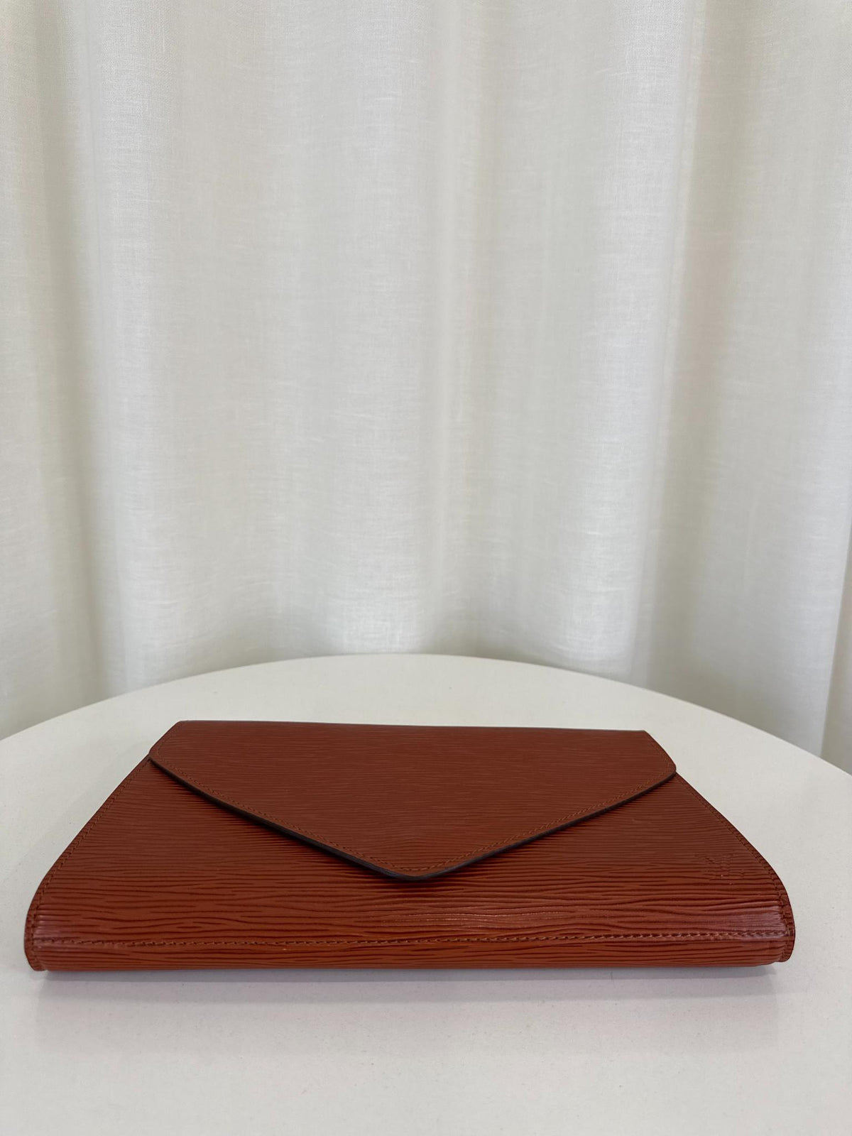 Louis Vuitton Art Deco Brown Epi Clutch