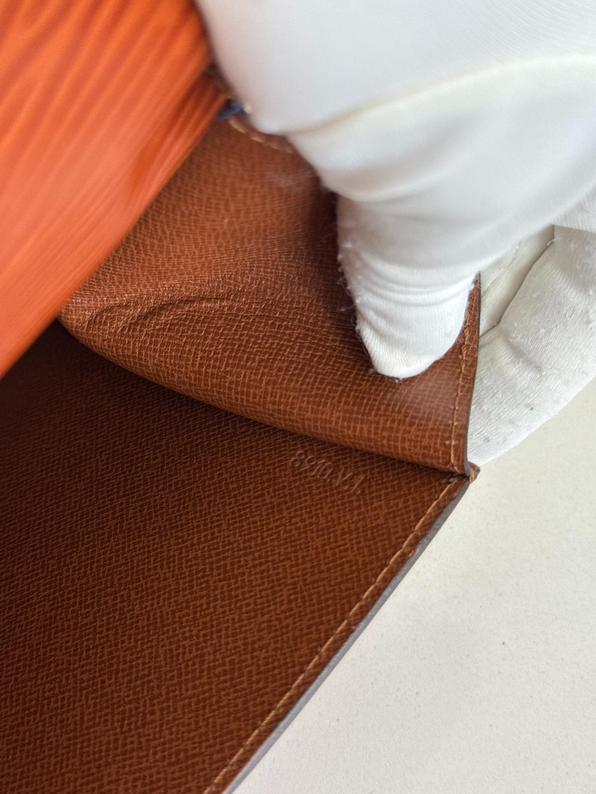 Louis Vuitton Art Deco Brown Epi Clutch