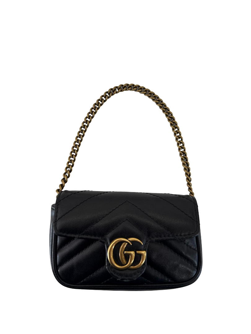 Gucci GG Marmont 2.0 Black Leather Coin Purse