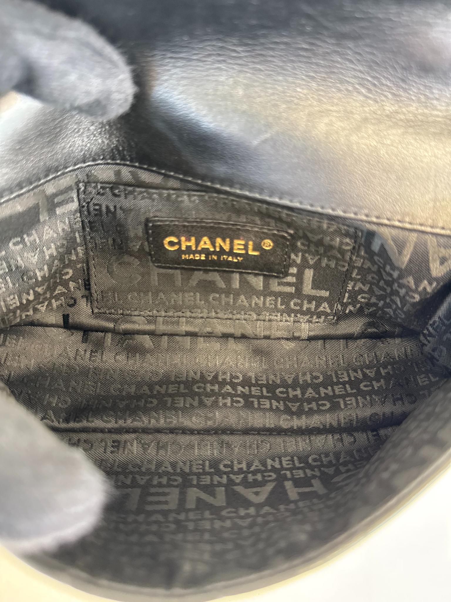Chanel Black Lambskin Chocolate Bar Mini Flap Bag