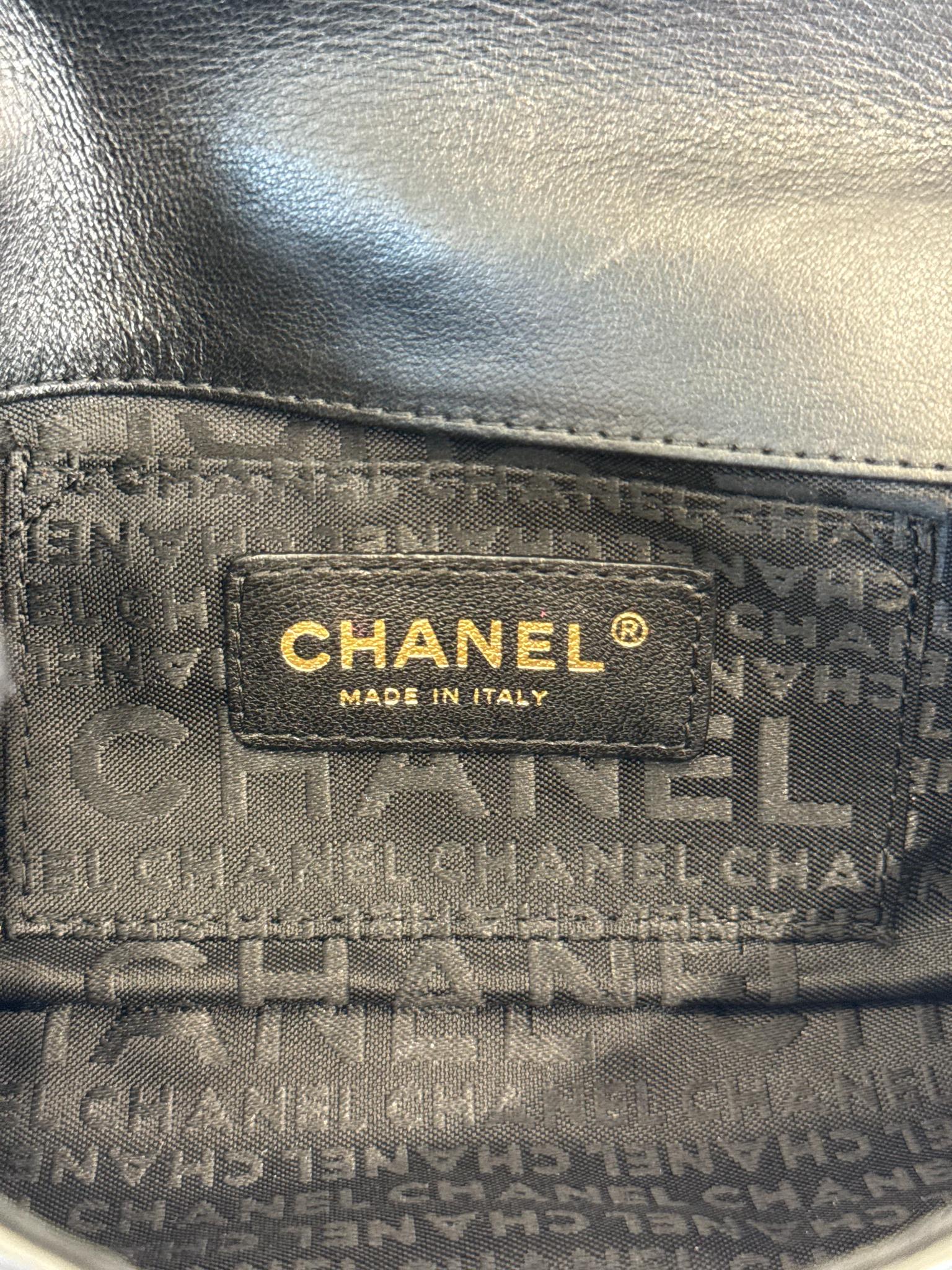 Chanel Black Lambskin Chocolate Bar Mini Flap Bag