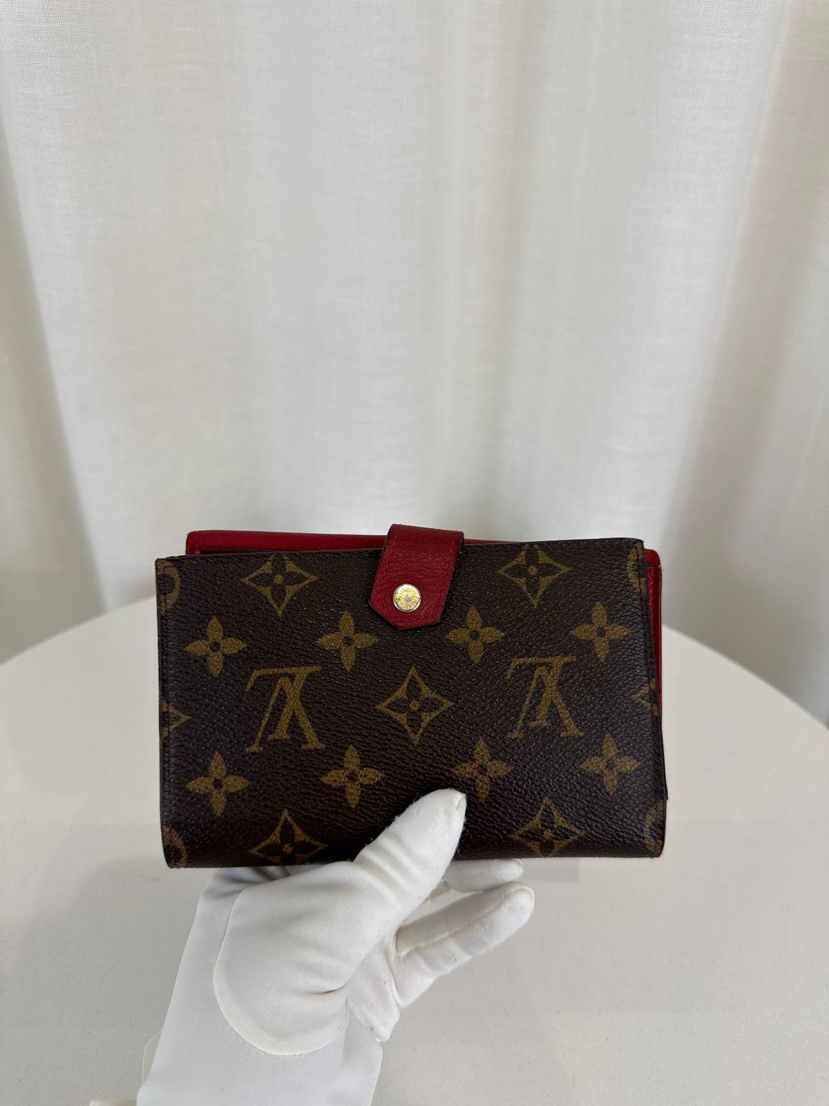 Louis Vuitton Cerise Monogram Canvas Pallas Compact Wallet