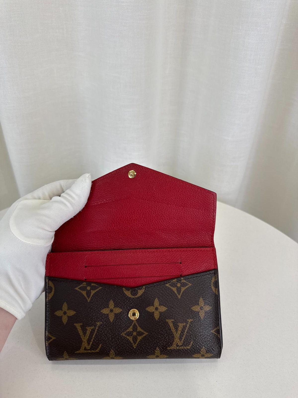 Louis Vuitton Cerise Monogram Canvas Pallas Compact Wallet
