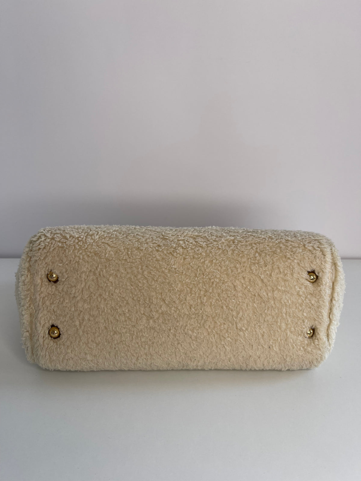 Dolce & Gabbana Large Sicily Faux Shearling Handbag