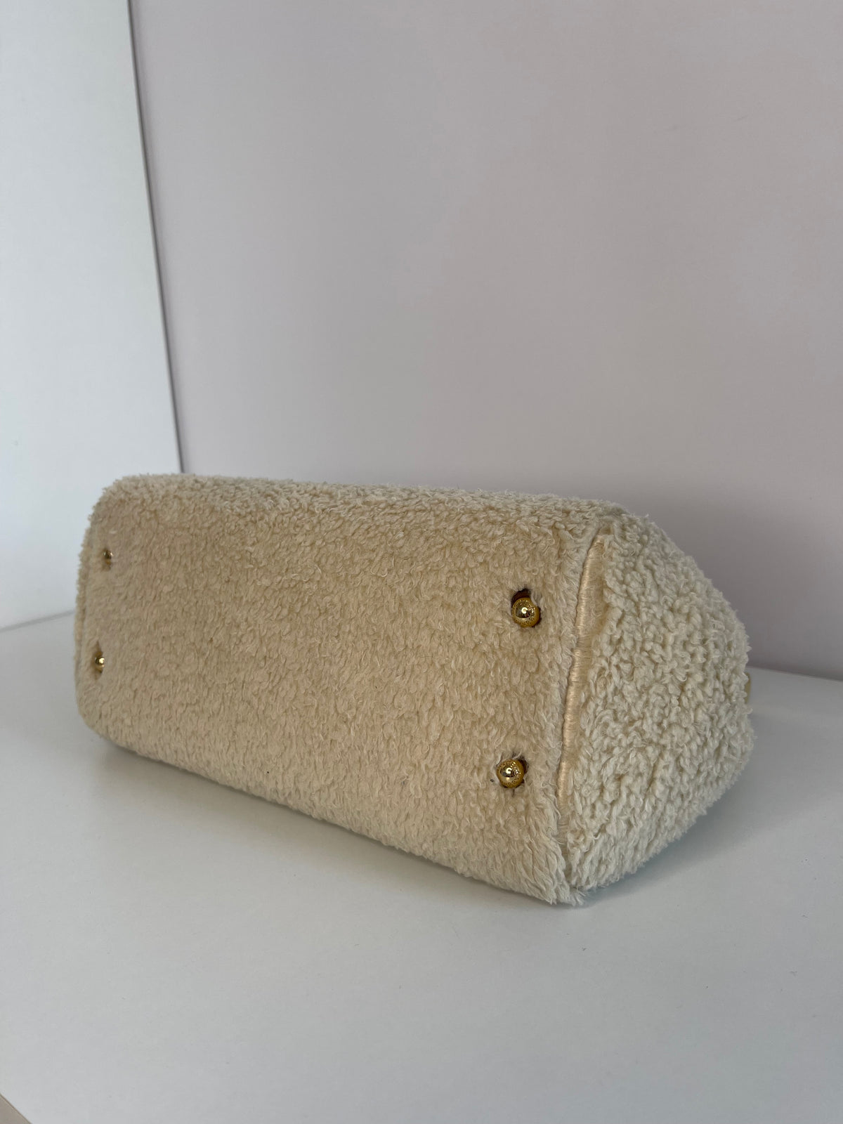 Dolce & Gabbana Large Sicily Faux Shearling Handbag