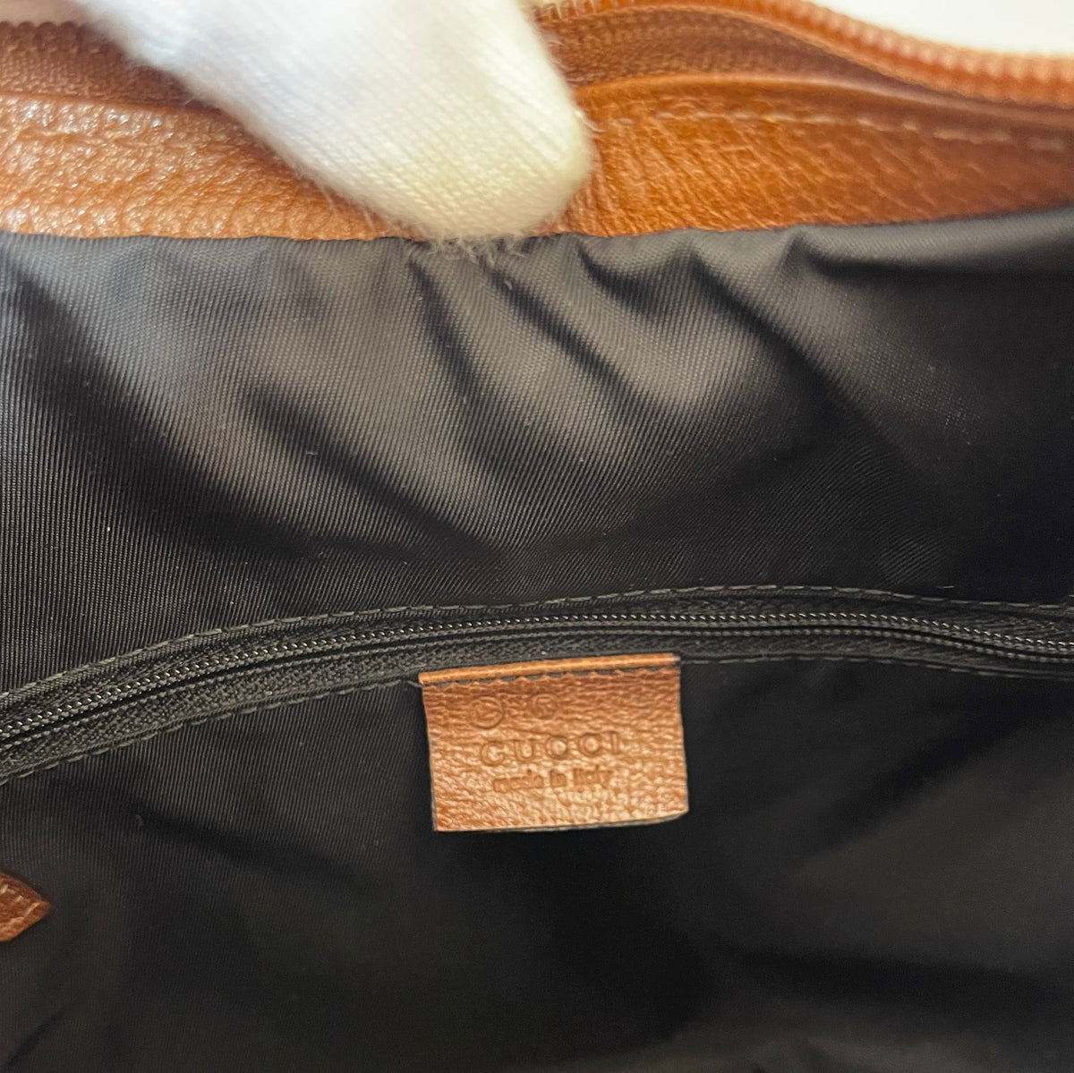 Gucci Denim Hysteria Crest Small Hobo Bag