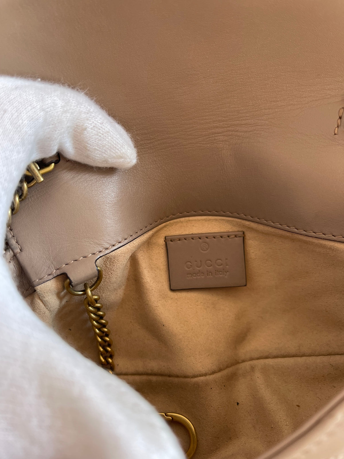 Gucci GG Marmont Beige Super Mini