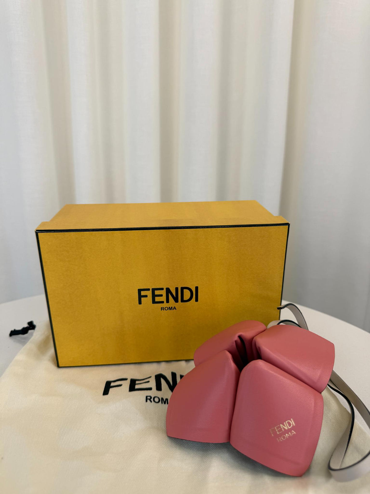 Fendi Pink Nappa Fortune Teller Bag Charm