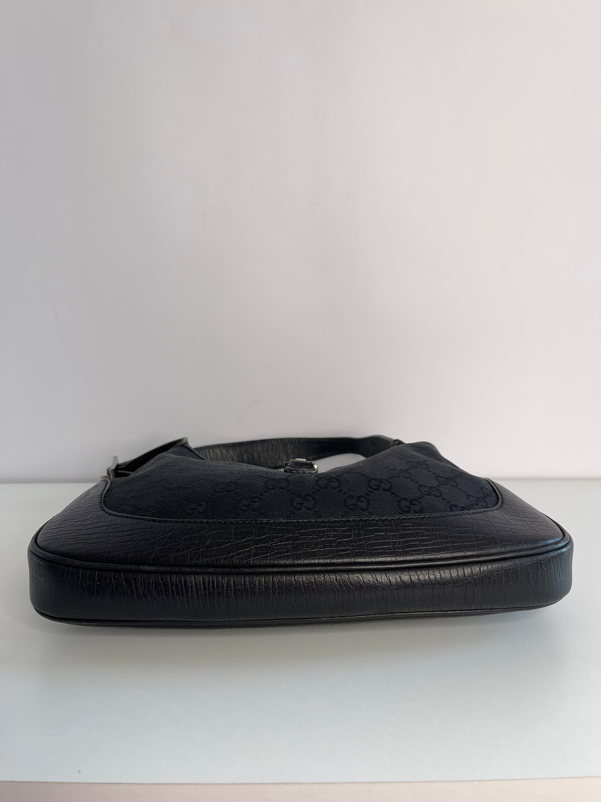 Gucci Jackie Black GG Canvas Bag