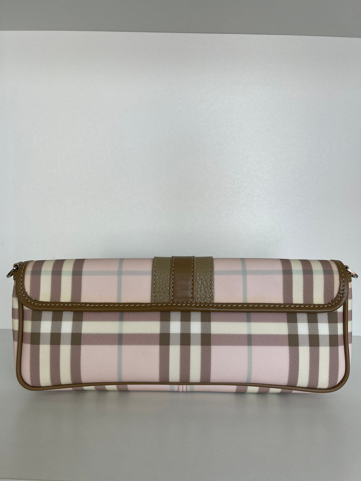 Burberry Candy Check Convertible Wristlet Clutch with Strap