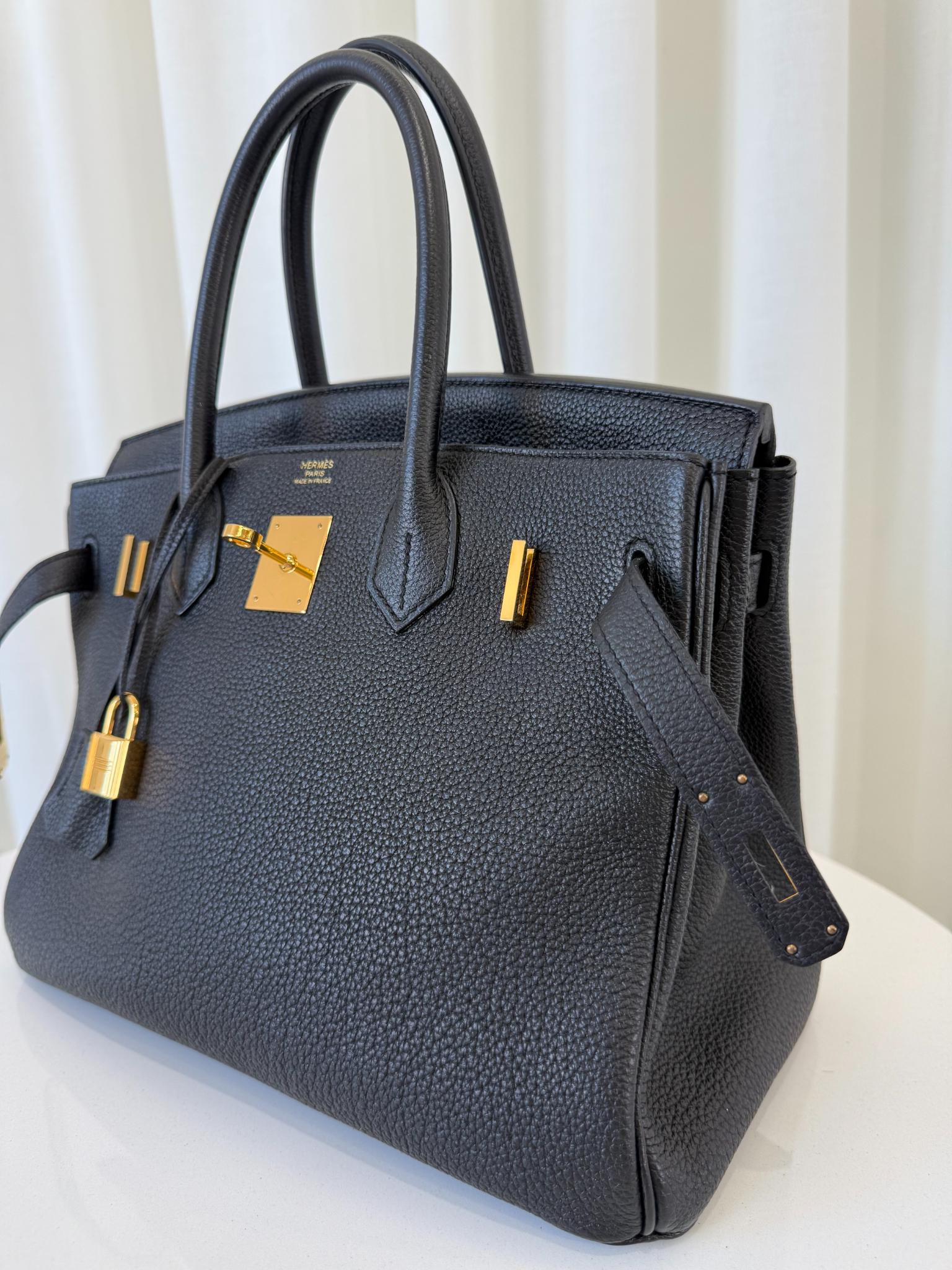 Hermès Birkin 30 Black Togo Leather GHW