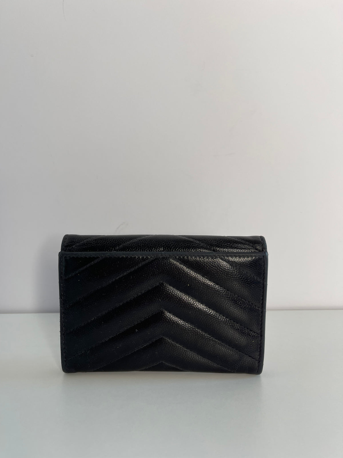 Saint Laurent Cassandre Matelassé Compact Wallet