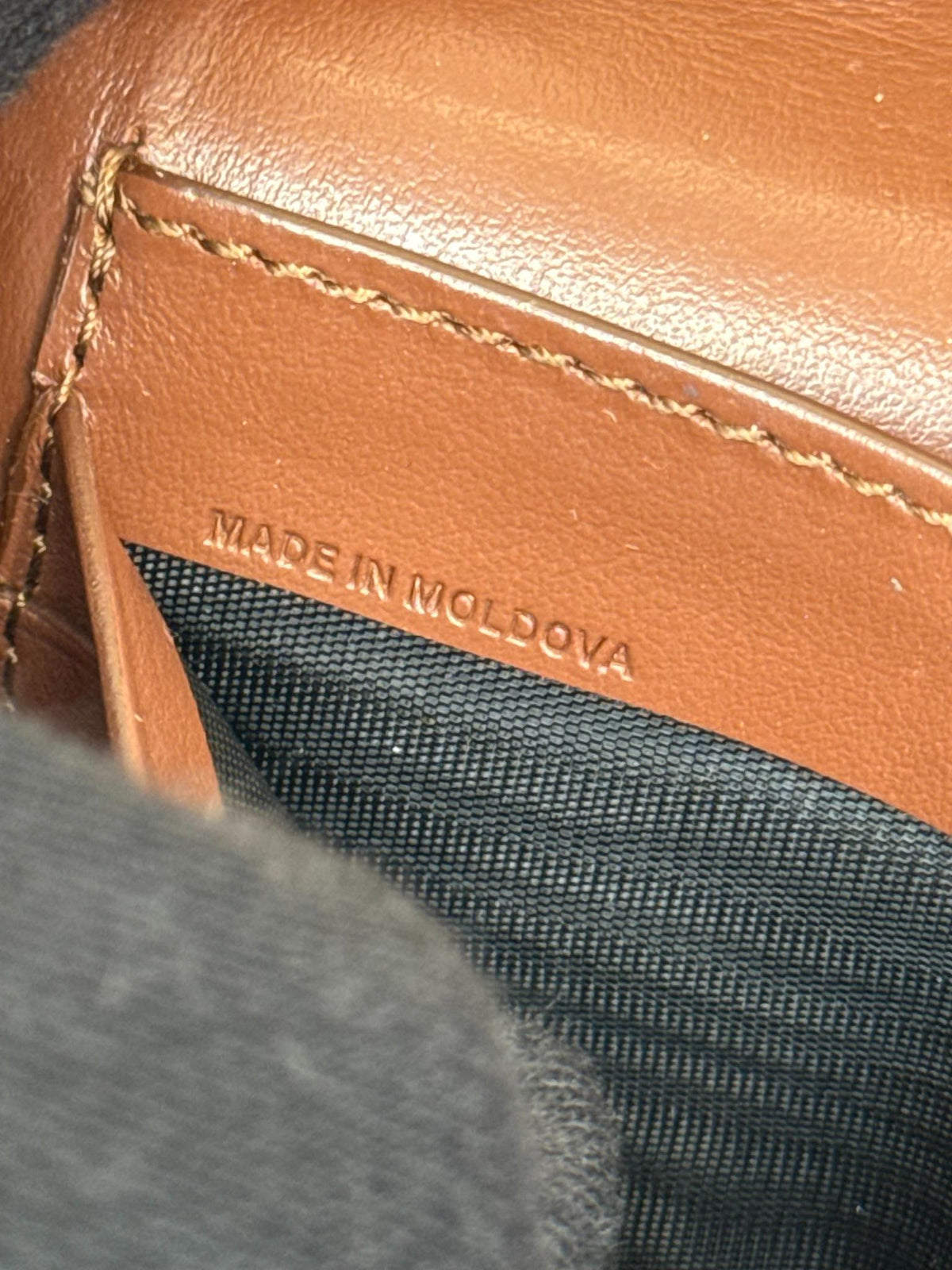 Burberry Hannah Brown Leather and House Check Crossbody Bag