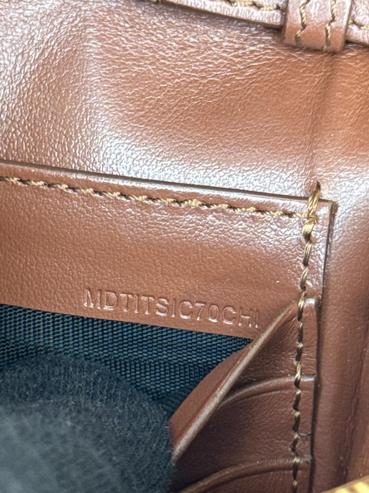Burberry Hannah Brown Leather and House Check Crossbody Bag